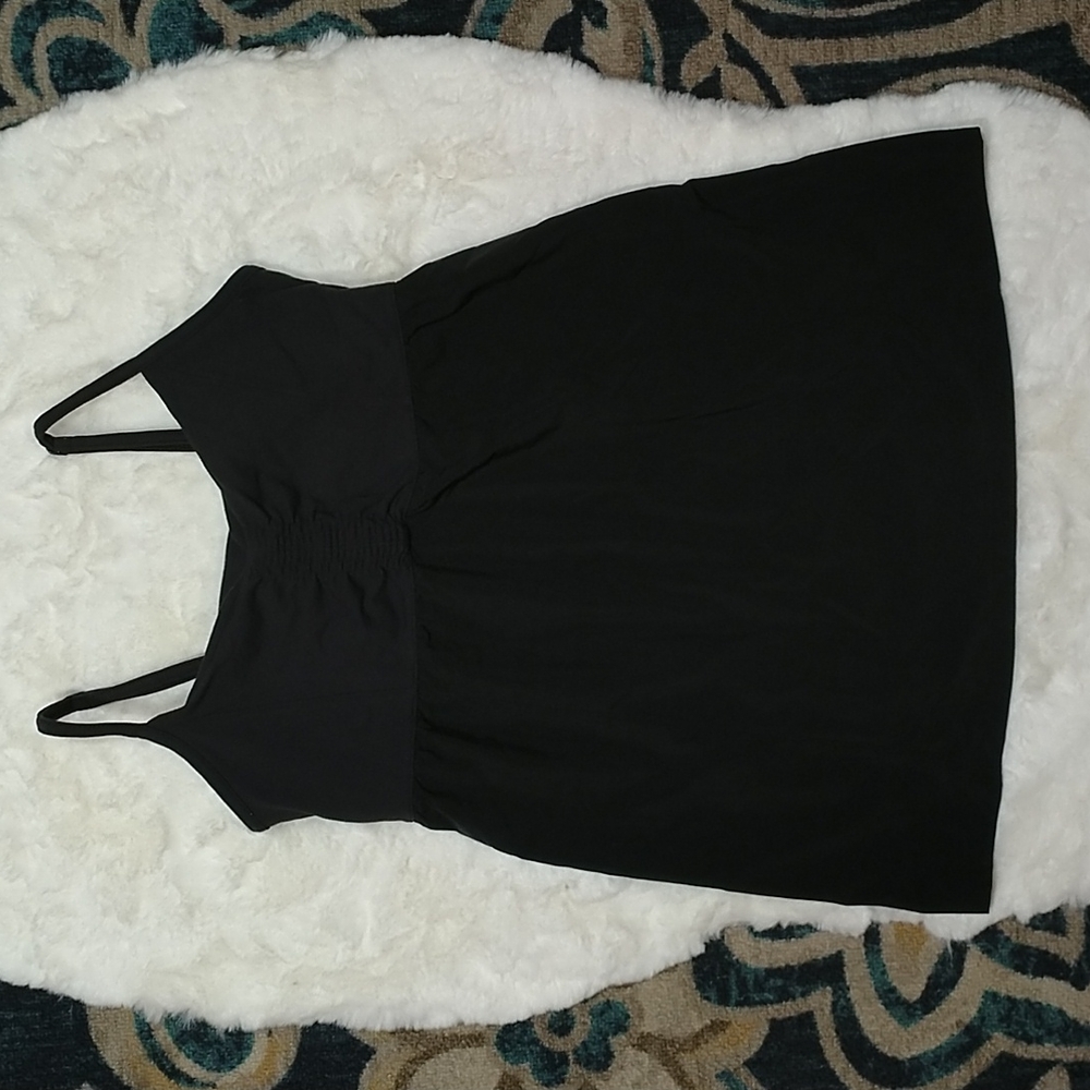 Athleta black athletic workout tank top sz small